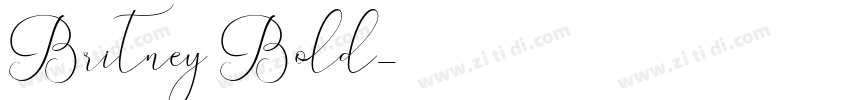 Britney Bold字体转换
